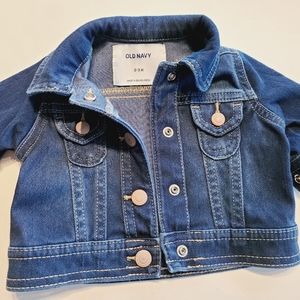 Old navy Jean jacket 0-3 months